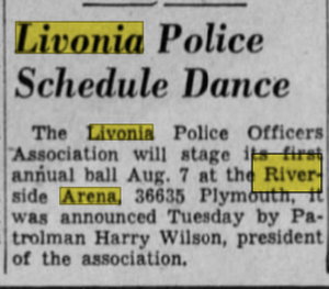 Riverside Arena - Jul 07 1954 Article